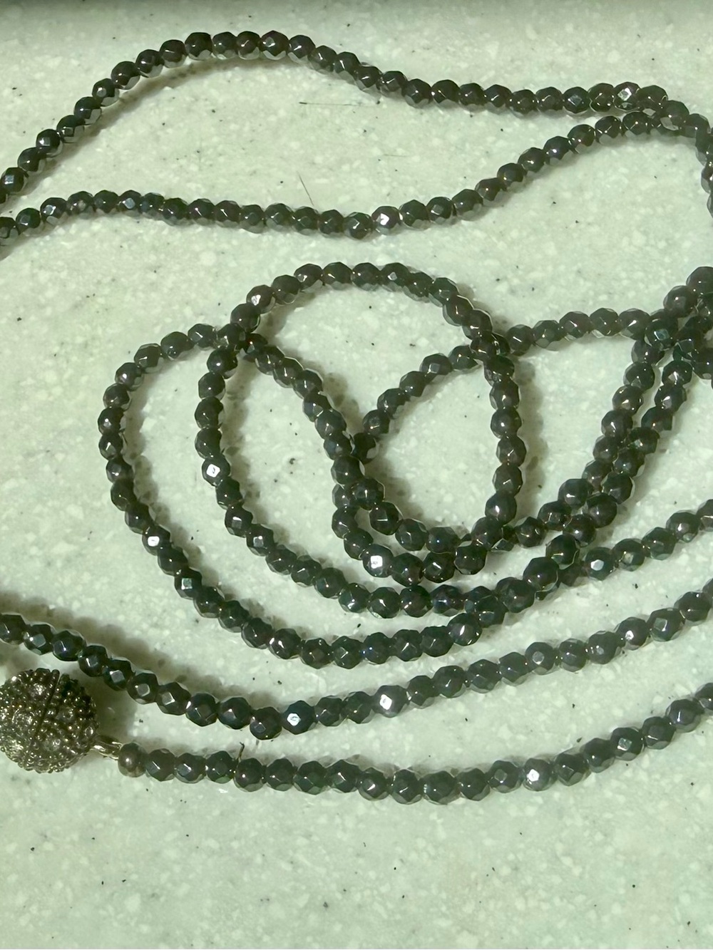 Vintage Metal Bead Necklace